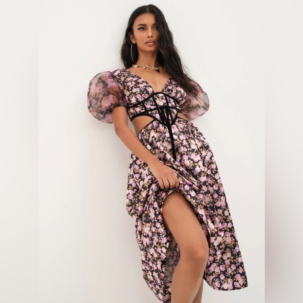 For Love & Lemons Madison Midi Dress For Love & Lemons Midi Dress Floral